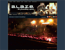 Tablet Screenshot of blazefirewalking.com